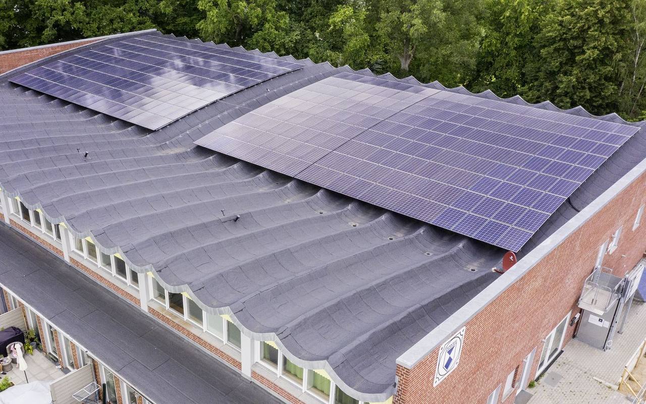 Gewerbliche Solaranlage nach der Fertigstellung